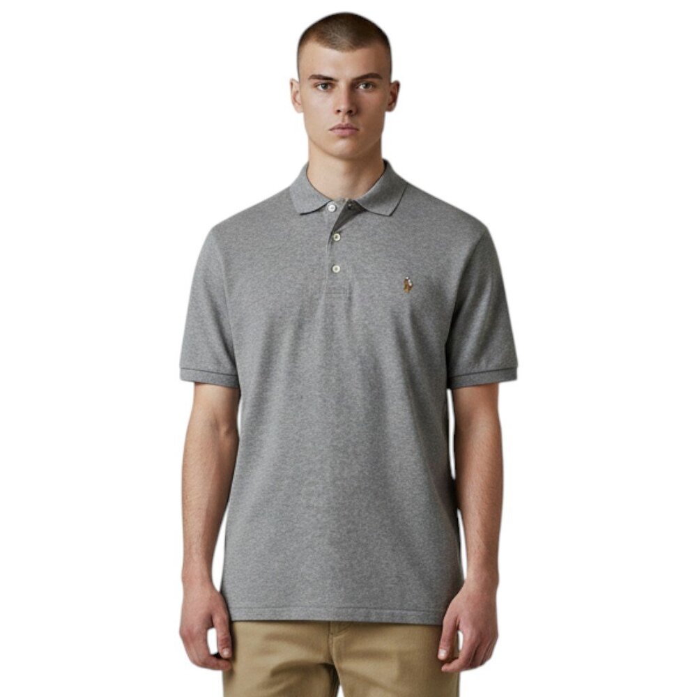 Polo Ralph Lauren Men's Polo Shirt Heather Gray Big and Tall Size 4XB 4XL NWT